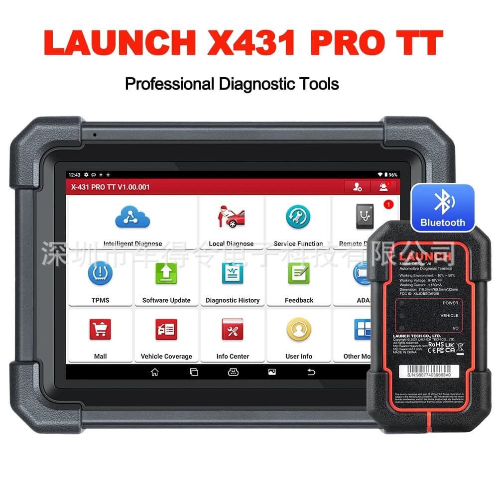 Launch X431 PRO TT with DBScar VII VCI Full System Diagnosis