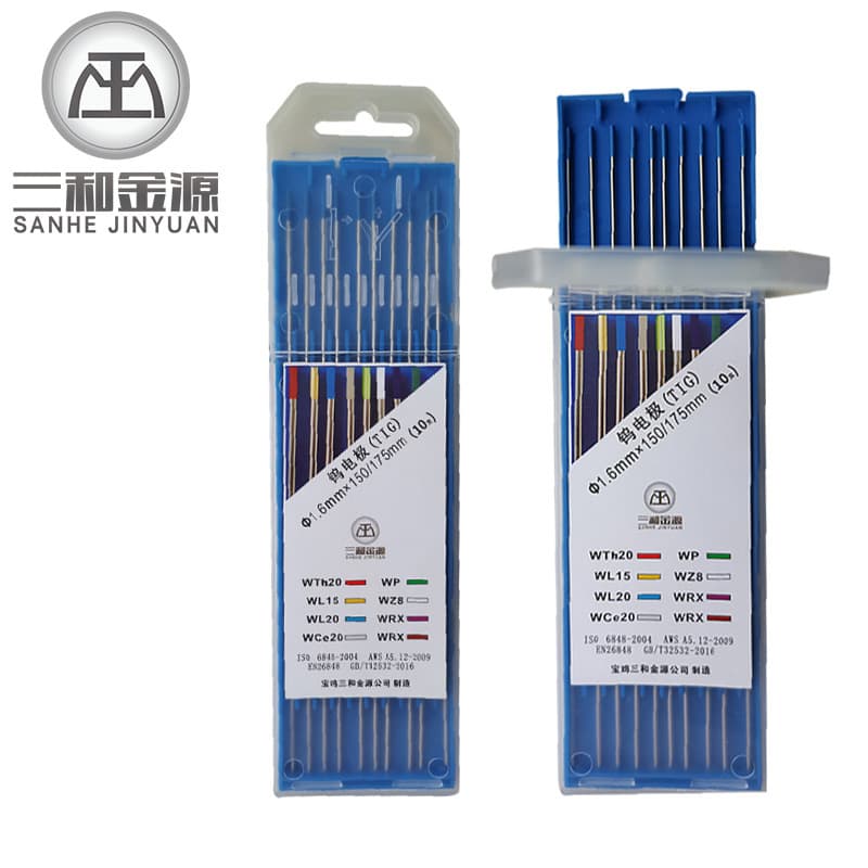Sanhe Jinyuan blue tip tungsten needle 1.6 TIG welding tungsten needle tungsten rod 2.0*150 TIG torch accessories 2.4 free shipping
