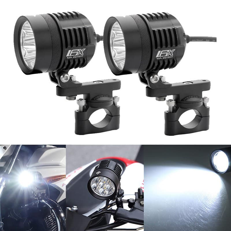 LED Work Light Motorcycle LED Headlight Projector Lens Motorcycle Driving Spotlight