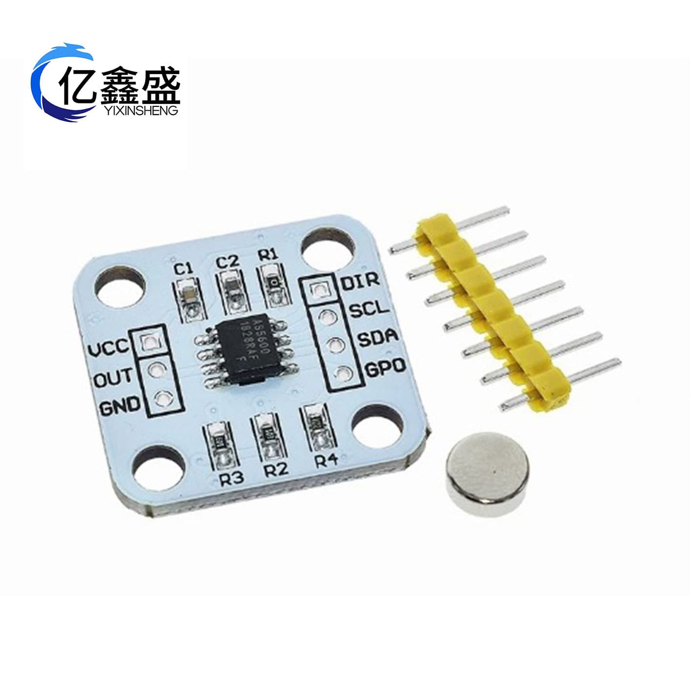 AS5600 Magnetic Encoder Magnetic Induction Angle Measurement Sensor Module 12-bit High Precision
