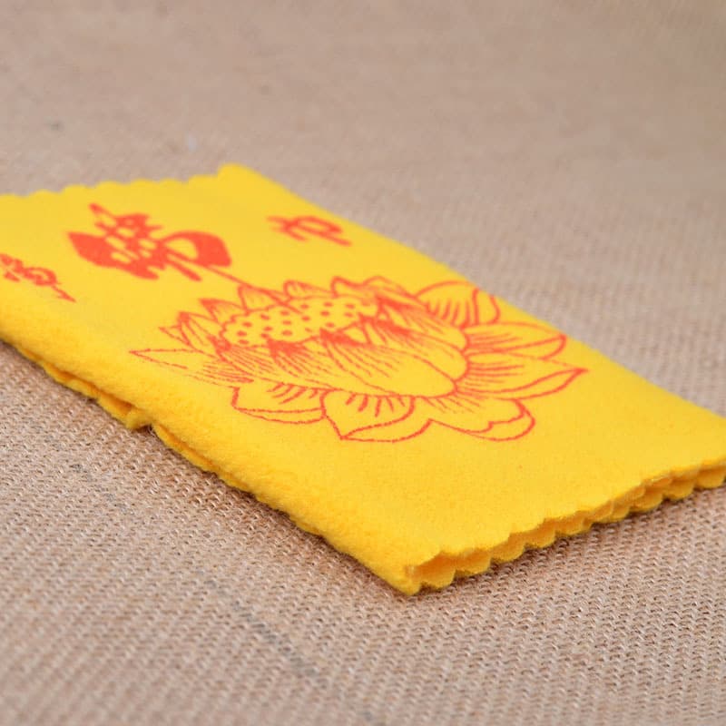 Pure Buddha cloth, lotus lamp cleaning set, Buddhist utensil maintenance supplies for sacred connection