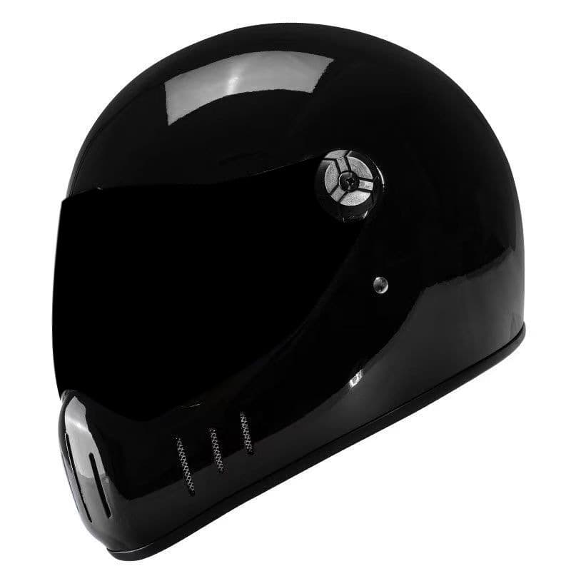Vintage Men's Motorcycle Helmet Certified 3C Full Face Protective Helmet For Adults Navigation Motorcycle Riding Helmet