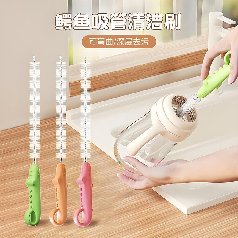 Bottle Straw Brush, Water Bottle Tube Cleaning Brush, Baby Bottle Brush, Lotus Root Hole Cleaning Brush
