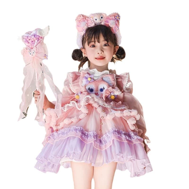 Girls Princess Dress Halloween Children Costume LinaBell Dress Little Girl Sweet Birthday Cos Lolita