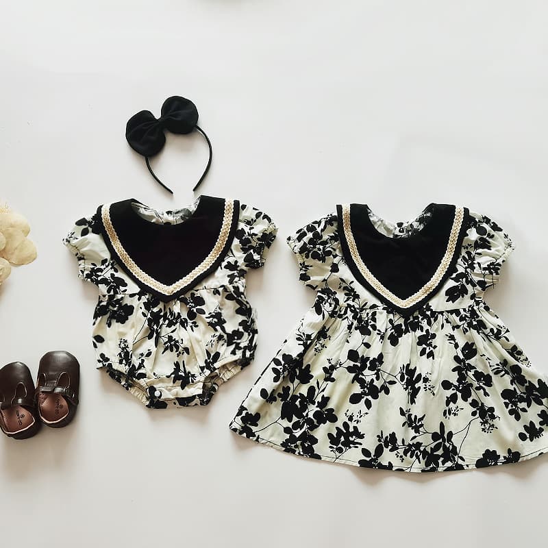 Girls Summer Korean Style Short Sleeve Baby Bodysuit Skirt Thin Children's Overalls Clothes Baby Clothes Infant Clothes