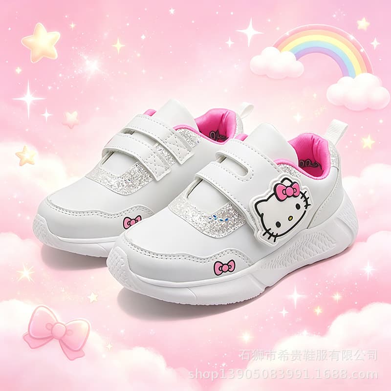 Foreign trade goods, girls' shoes, autumn and summer trendy shoes, children's cartoon lightweight running shoes, girls' sports shoes, casual children's shoes
