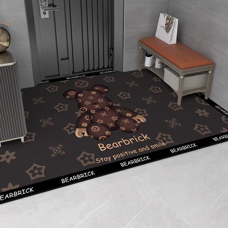 Trendy Brand Water-Absorbing Diatomaceous Earth Non-Slip Door Mat for Entryway, Home Entrance, and Foyer, Can Be Cut to Size