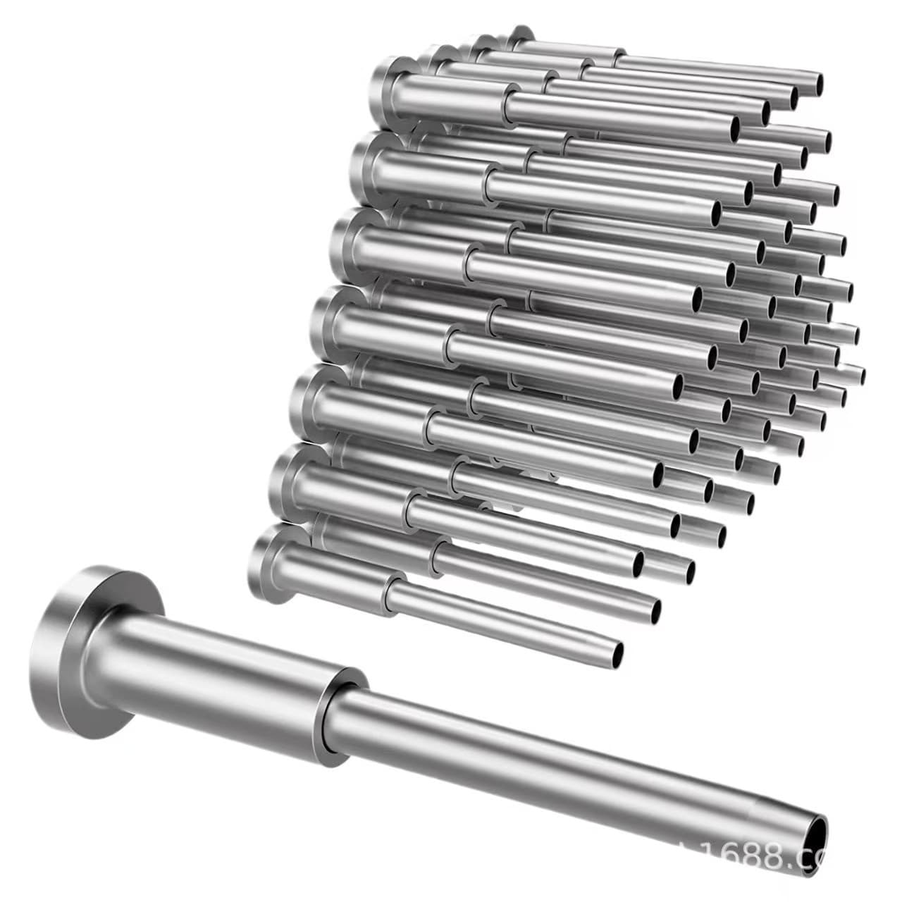 Concealed straight pole connector, stainless steel cable railing accessories, internal hex connector, cable railing, stair rigging