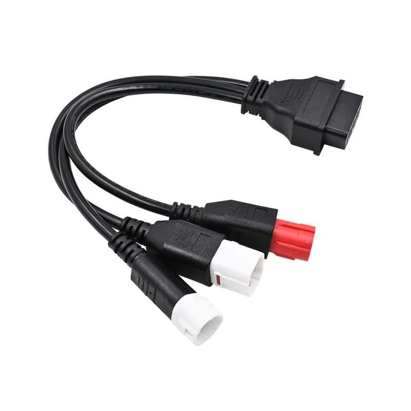 OBD 16-Pin to Yamaha Motorcycle 3-Pin Adapter Cable Yamaha One-to-Three Splitter Cable