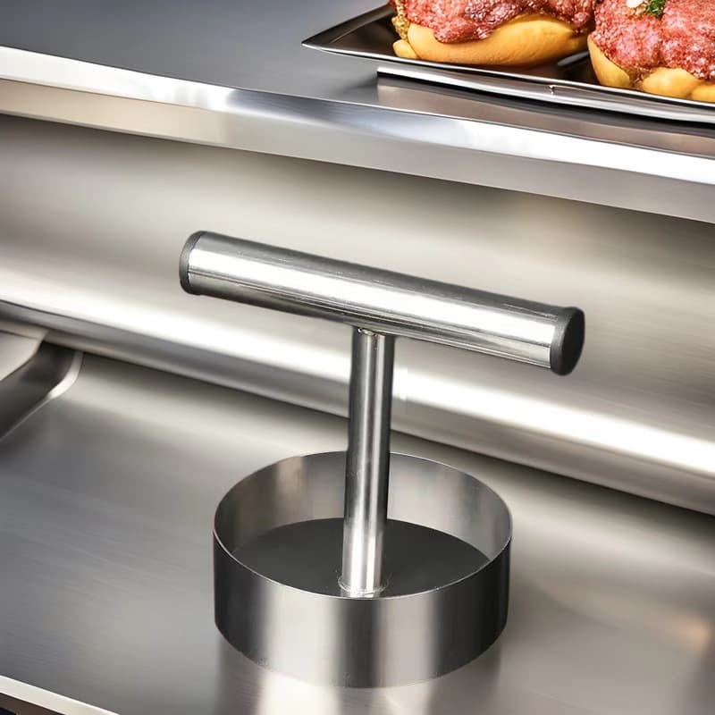Stainless steel pancake press, household hamburger patty, steak, scallion pancake, flatbread mold, scallion pancake tool