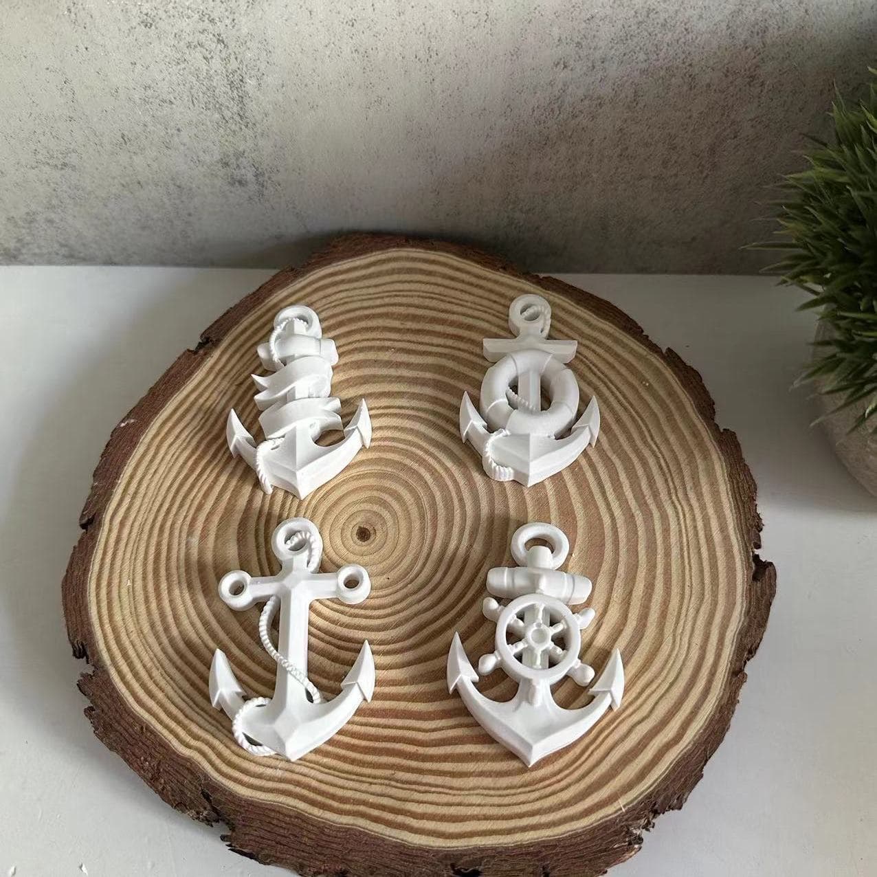 Small anchor pendant silicone mold plaster mold furniture ornaments diy mold