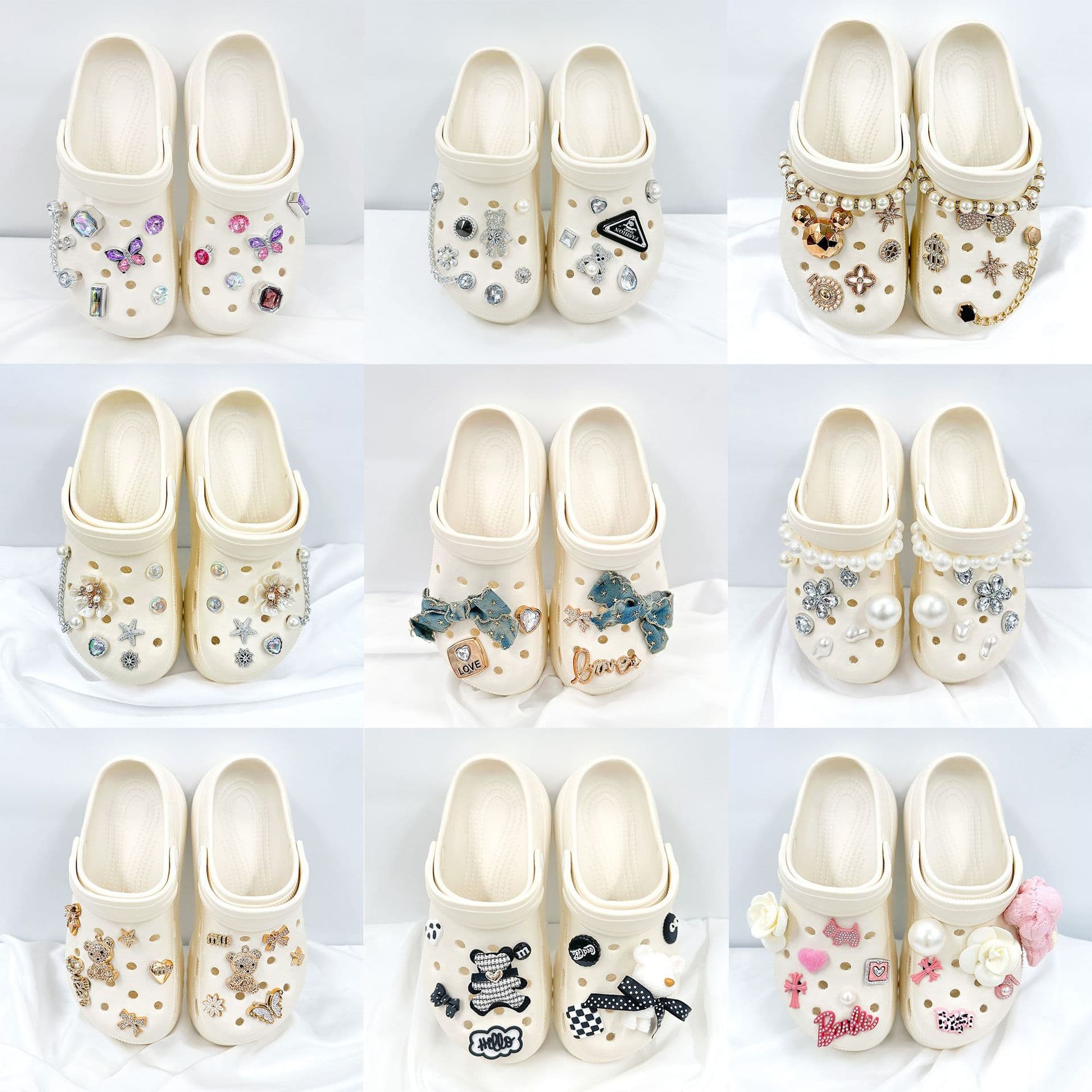 Summer New Style DIY Croc Charms LF Series Shoe Decorations Removable Accessories Factory Wholesale