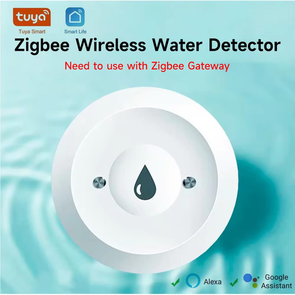 Tuya ZigBee Smart Water Leak Sensor Flood Leak Detector Alarm Intelligent
