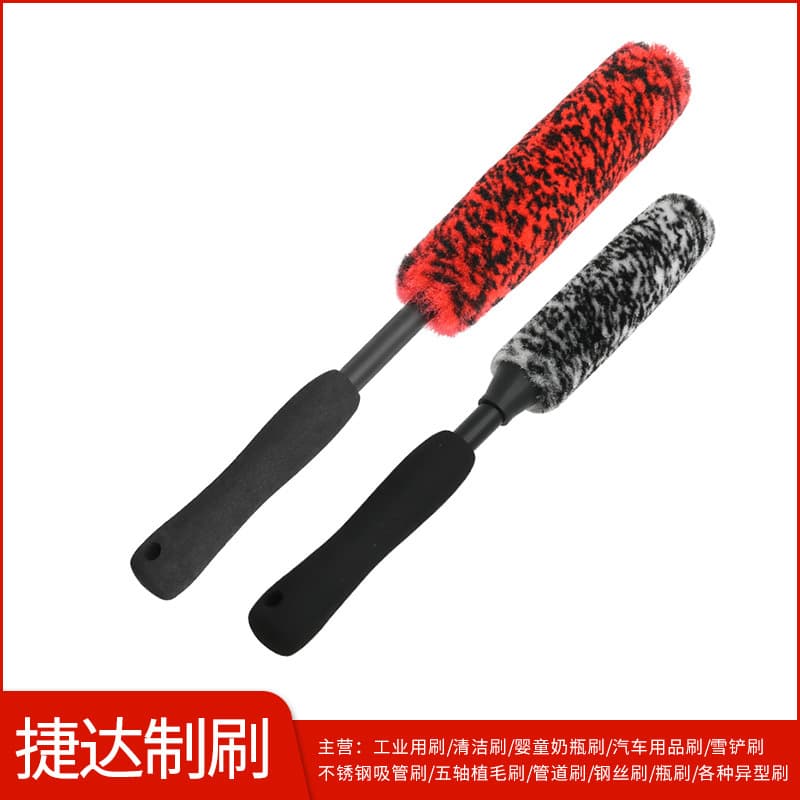 Manufacturer supplies car wheel cleaning brush, fiber silk EVA sponge handle material car wheel brush, hot style