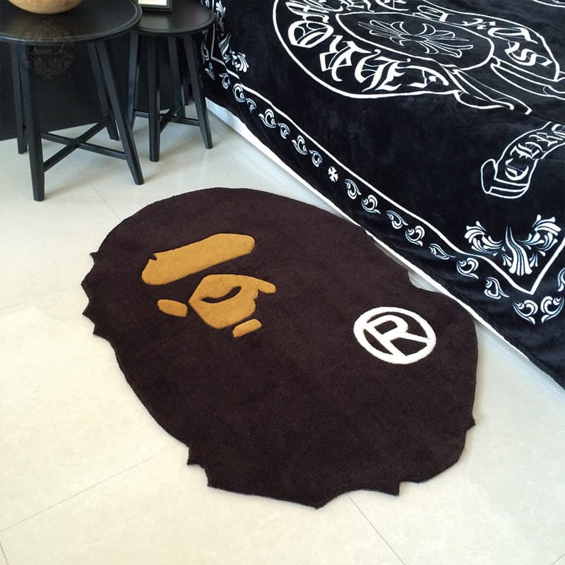 Fashion brand ape living room carpet sofa coffee table mat bedroom bedside blanket handmade acrylic thickened no-wash