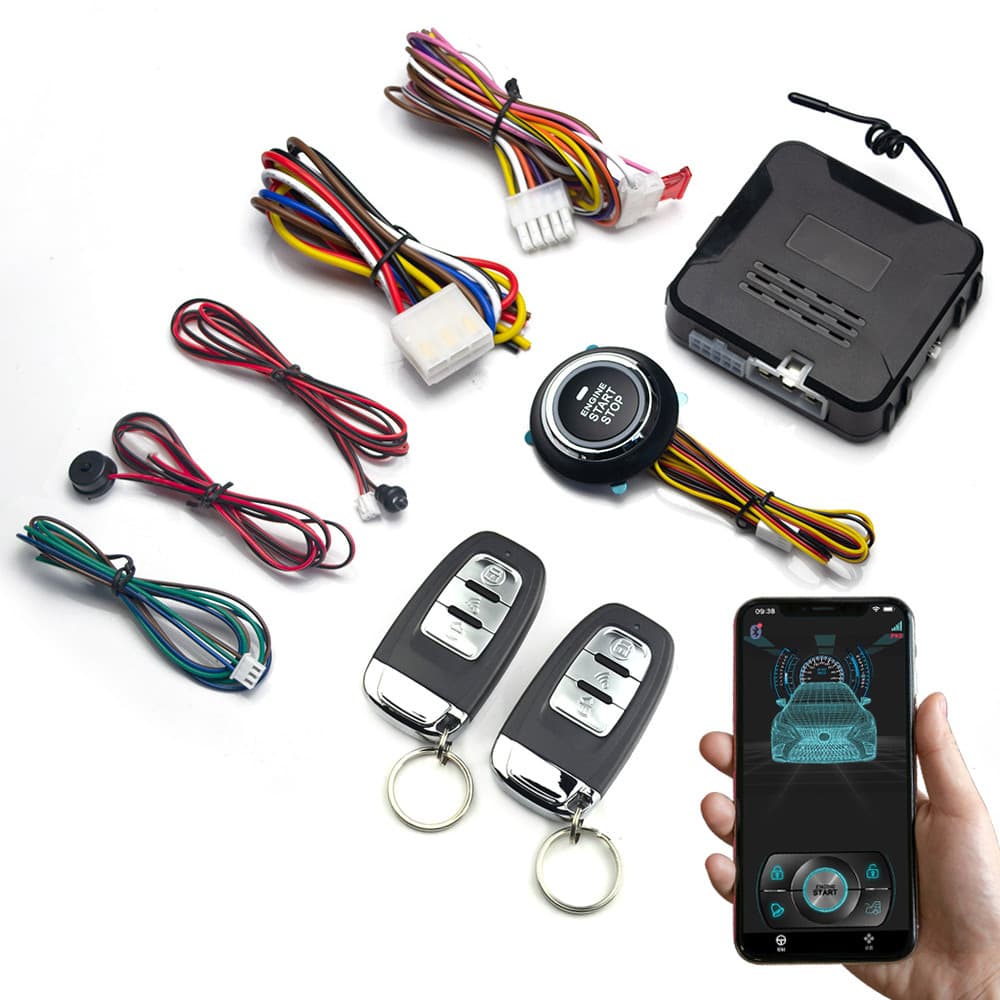 Shenqi Car Anti-Theft Device Modification One-Key Start/Stop Button Mobile APP Keyless Entry Remote Control