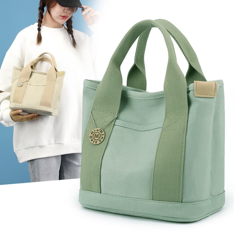 Cross-Border Direct Supply Amazon Hot Selling Japanese Canvas Bag Women's Tote Bag Handheld Small Bag Large Capacity Women's Bag