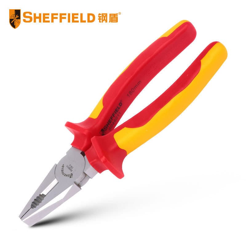 Steel Shield S046010 Insulated Wire Cutters, Insulated Diagonal Pliers, Insulated Needle Nose Pliers, Lineman Pliers, VDE Electrician Special Tools