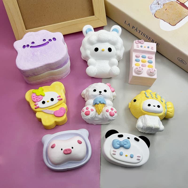 Bear Head Kt Kindergarten Big Brother Versatile Monster Snapper Puppy Pinch Silicone Mold Gypsum Chocolate Mold