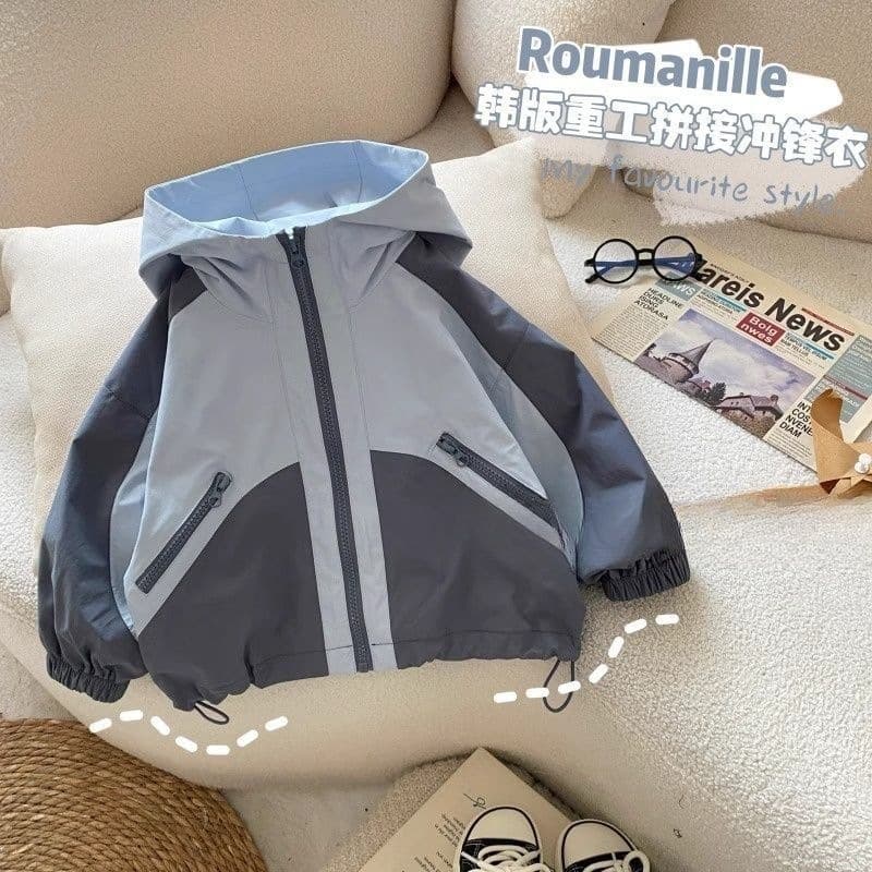 Children's Windbreaker 2026 New Autumn Sport Jacket for Boys, Baby Spring Autumn Top Coat