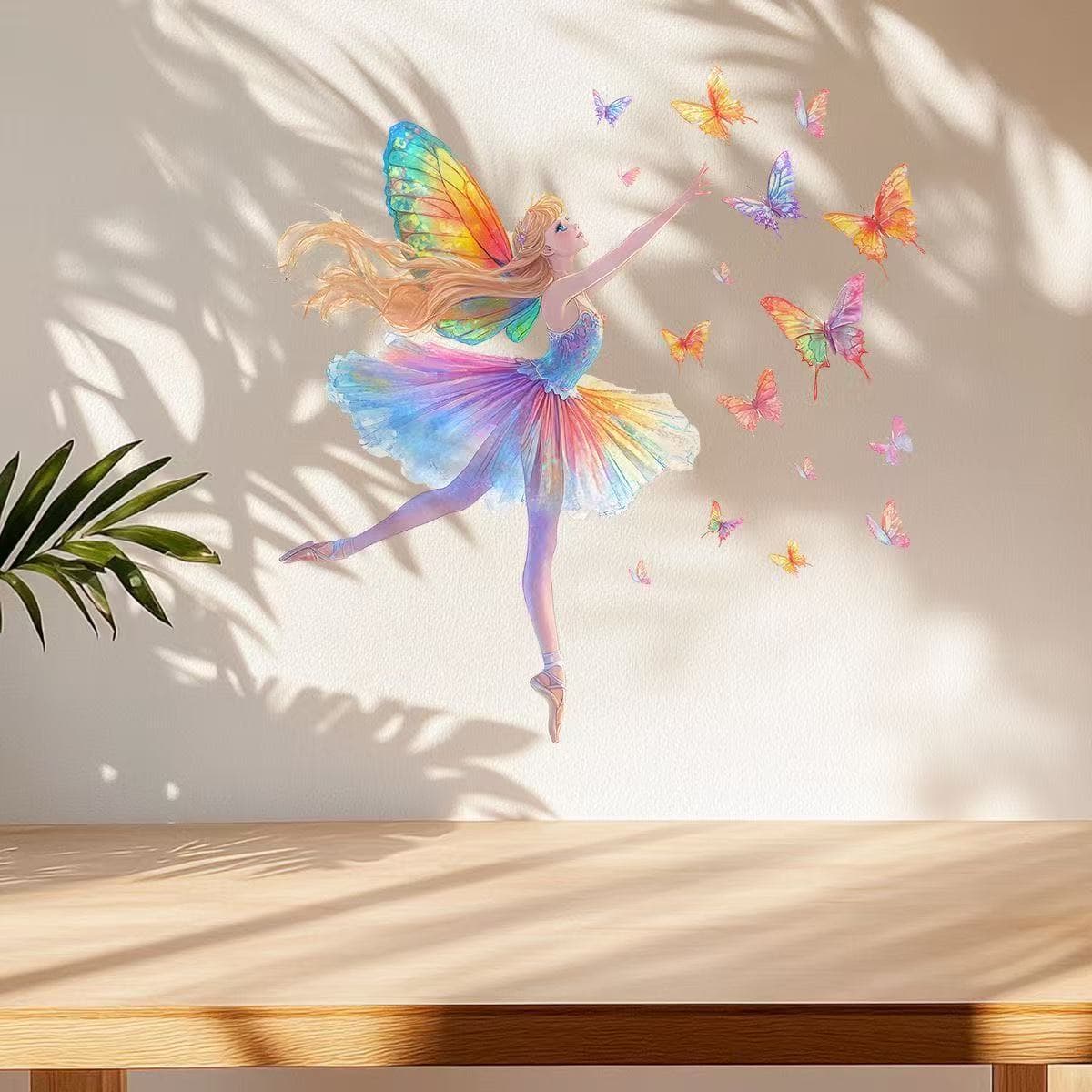 Cartoon Fairy Girl Glow-in-the-Dark Journal Switch Box Living Room Light Switch Bedroom Kids' Room Home Decor Glue-Free