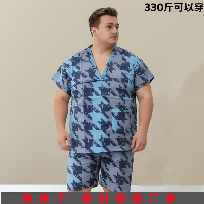 Plus Size 300lbs Disposable Sauna Uniform Men, Hotel Pajamas, Foot Therapy Massage