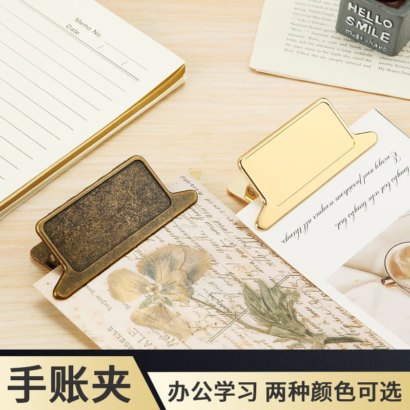 Metal clip note clip TN hand account clip zinc alloy office learning document note storage clip bag sealing clip