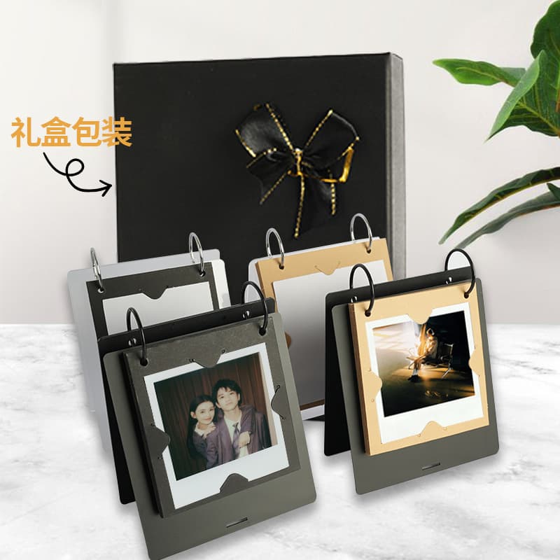 Gift Box Set Frosted Acrylic Instant Photo Album Display Stand Photo Frame Stand Suitable for Large Capacity Photo Storage