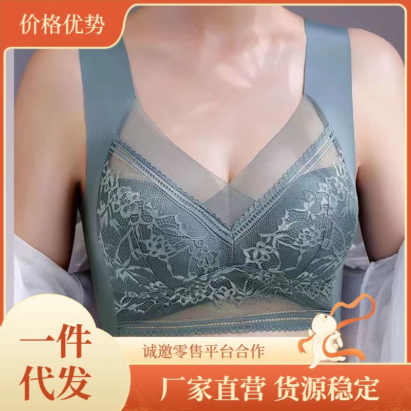 Cross-Border Girl Push-Up Bra for Small Bust, Beautiful Back Design, Thin Tube Top, Seamless Underwear