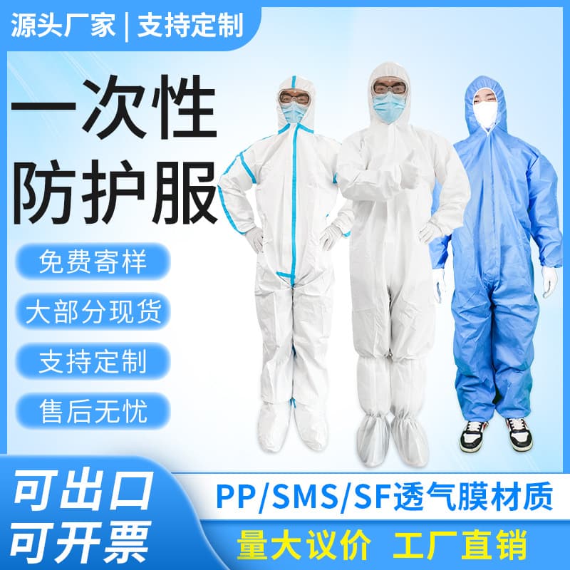 Dustproof Waterproof Safety Protection Suit For Chemical Industry Environment