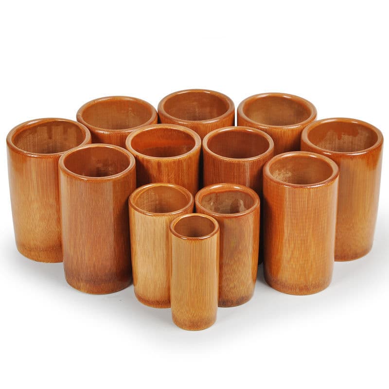 Cupping Set Home Use Bamboo Fire Cups Carbonized Bamboo Suction Cups Bamboo Cupping Jars Bamboo Cupping Tubes Wood Fire Cups
