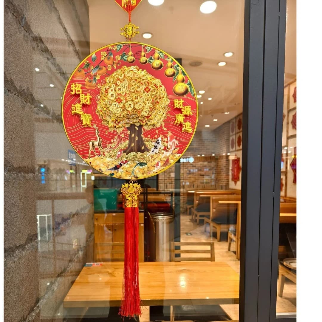Nodding Figure Ornament New Year 3D Hanging Decor Small Spring Festival Living Room Hanging Piece Atmosphere Spring Festival New Year Festive Decoration