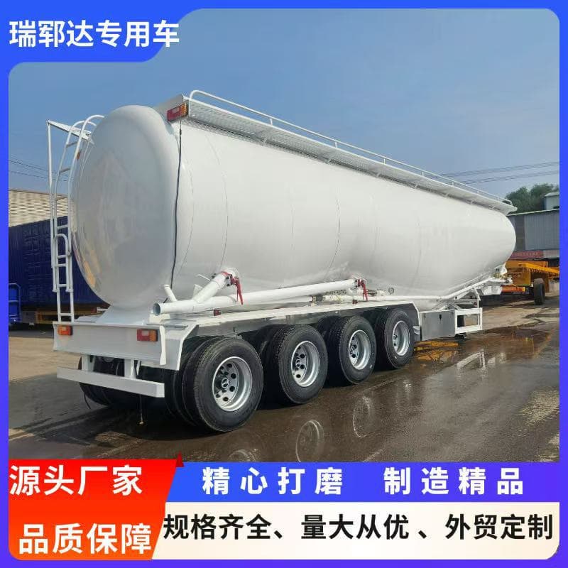 Bulk Powder Tank Truck Cross-Border Foreign Trade 40 Cubic Meter Bulk Cement Tank Truck Howo Used Tractor Semi-Trailer