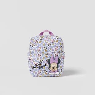 New Cross-border Kids' Baby Bag Minnie Mouse Taro Purple Printed Backpack School Bag 1528