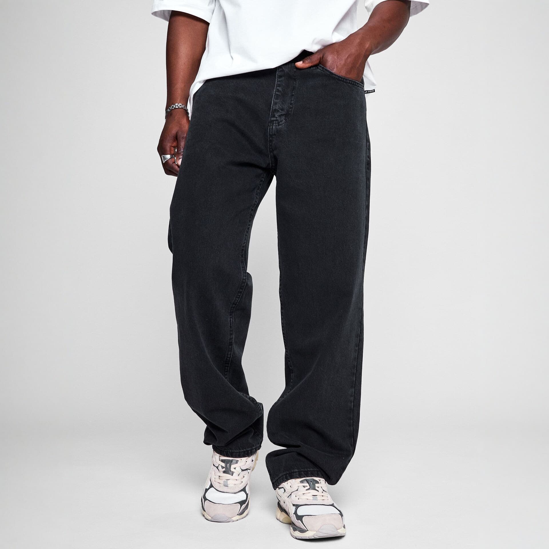 Jeans Cross-border Men's Jeans Summer High Street American Loose Straight Long Pants Men's Pants Jeans