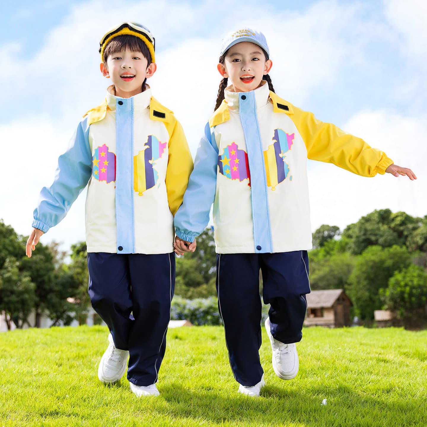 Kindergarten Winter Uniform Sets with Jackets for Elementary School Class Sports and Academic Styles
