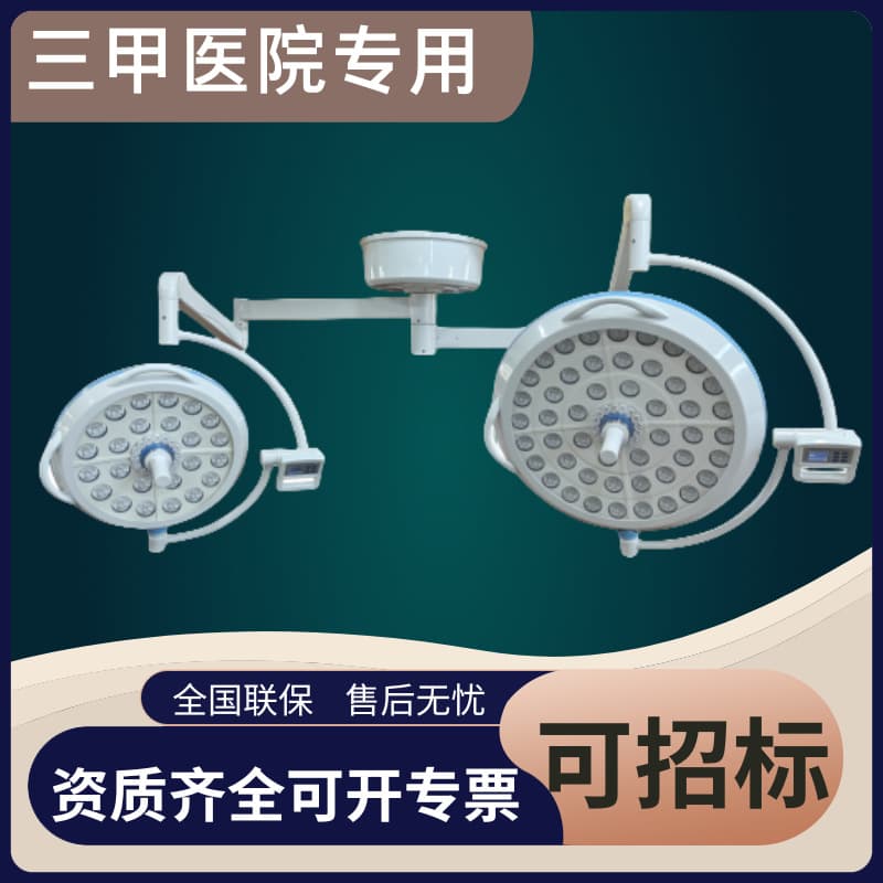 Double Head LED Shadowless Lamp, Ceiling or Mobile Shadowless Light for Surgical, Aesthetic, Oral, and Implant Procedures