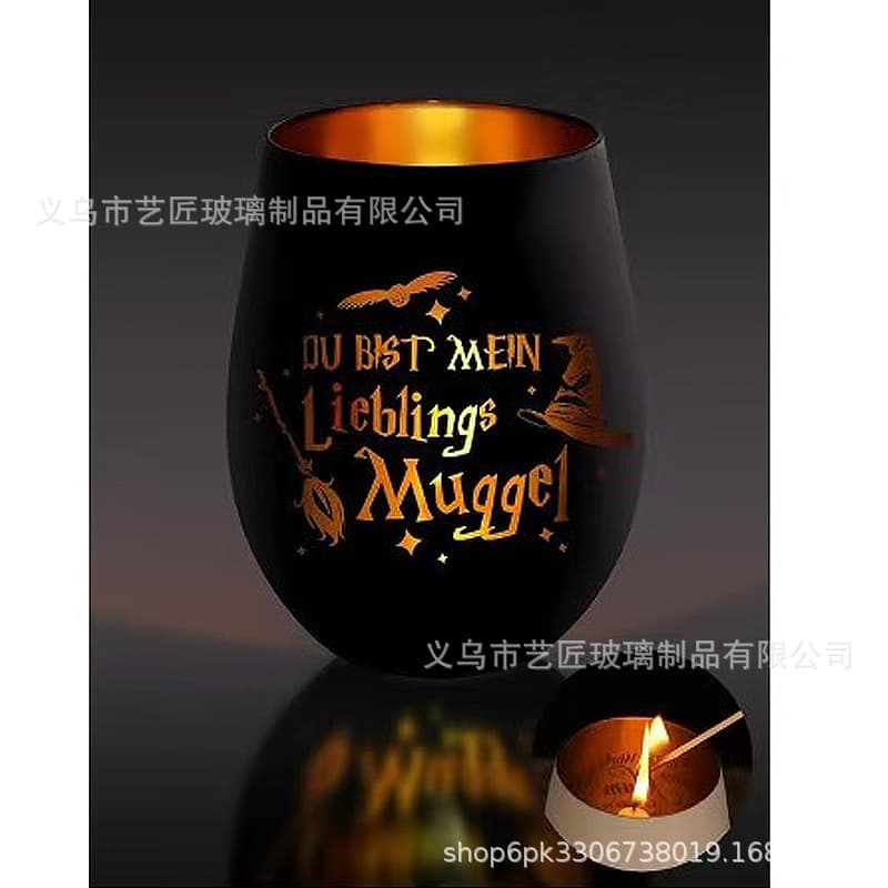 Cross-border Amazon hot-selling creative candle cup European-style candlestick ornaments glass bottle wedding restaurant aromatherapy candle trend
