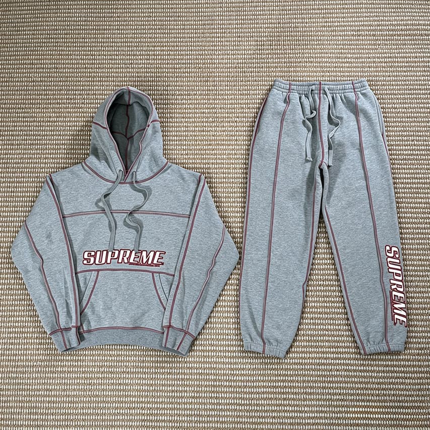 Cross-border Sup Tracksuit trendy sportswear set jacket + pants windbreaker hoodie outerwear