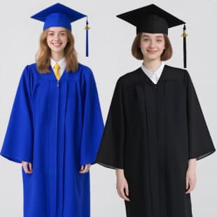 2025 New Woven Bachelor's Gown University Graduation Ceremony Degree Conferral Set European and American Adult Wholesale