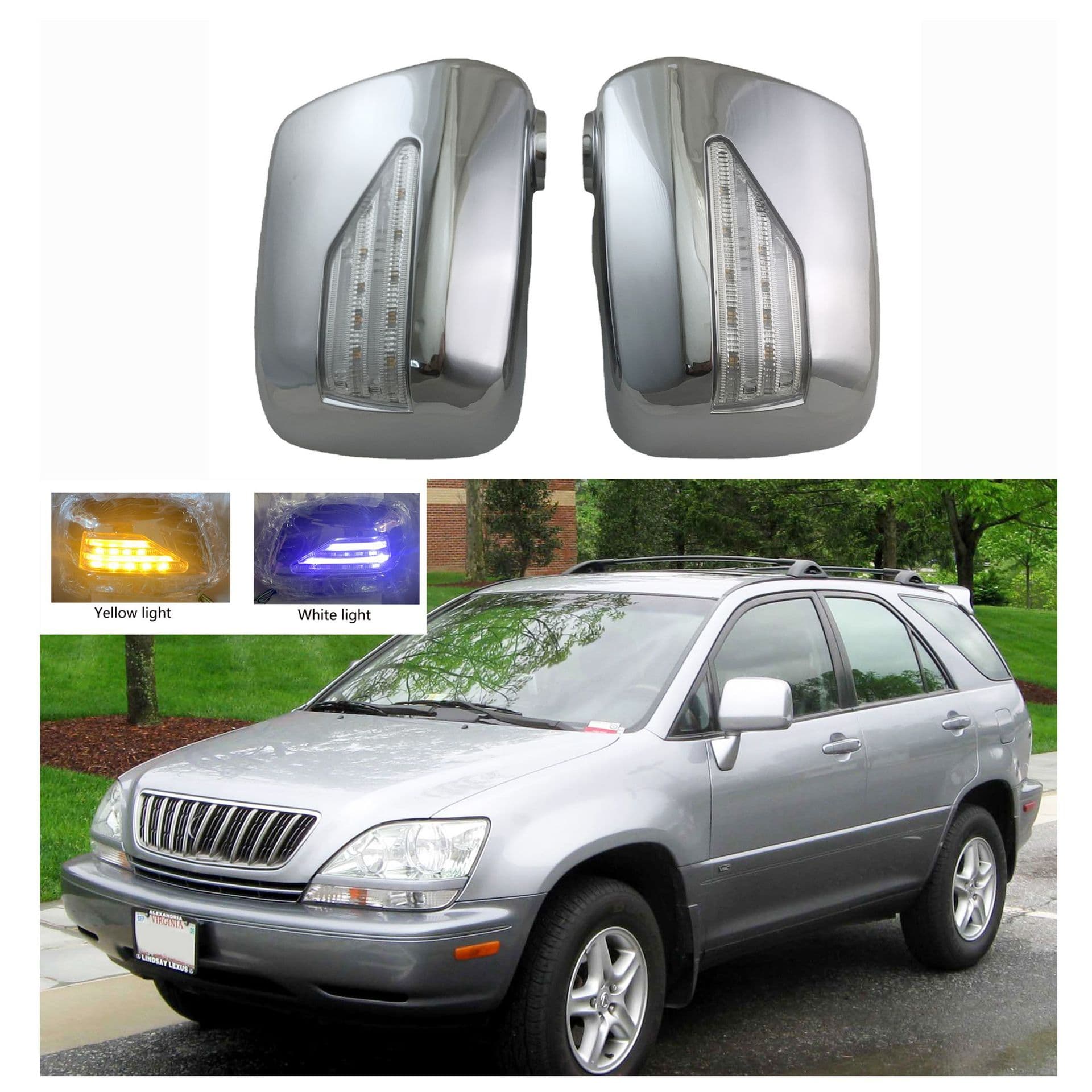 LED Mirror Cover for 1998-2002 Lexus RX300, Lexus Decorative Accessory