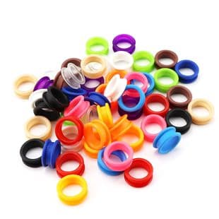 Matte High-End Hairdressing Scissors, Pet Scissors Professional Finger Ring, Colorful Silicone Finger Ring, 14 Colors Available