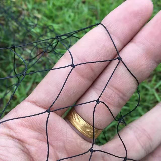 Snake trapping nylon net and snake bag, single-layer black fishing net with thickened high-strength soft adhesive mesh