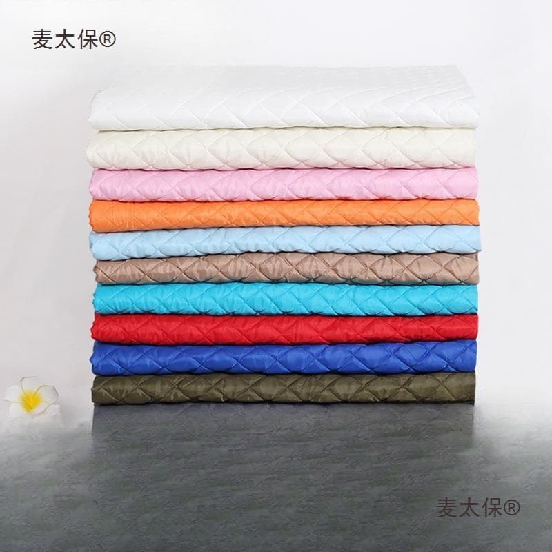 Thickened quilted cotton fabric, quilted interlining fabric, clothing lining composite compressed lining DIY fabric wheat Taibao.