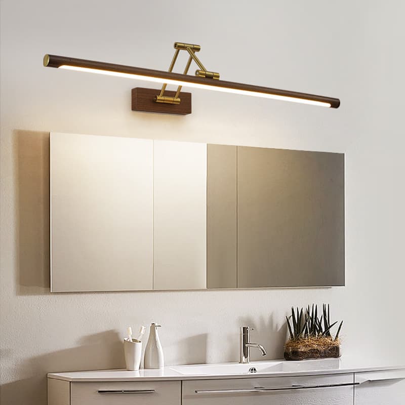 Bathroom washstand mirror lights, extendable bedroom minimalist linear wall lamps, makeup light 002L.