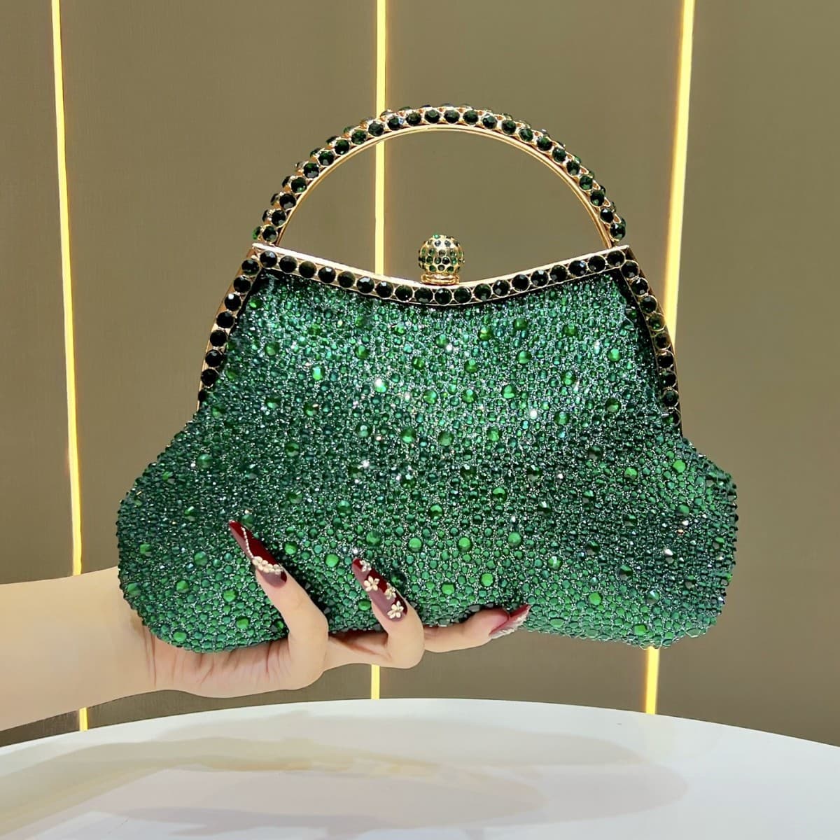 New Cross-Border Premium Evening Bag Shiny Water Handbag Wedding Bridesmaid Bag Party Bag Dress Bag Crossbody Bag