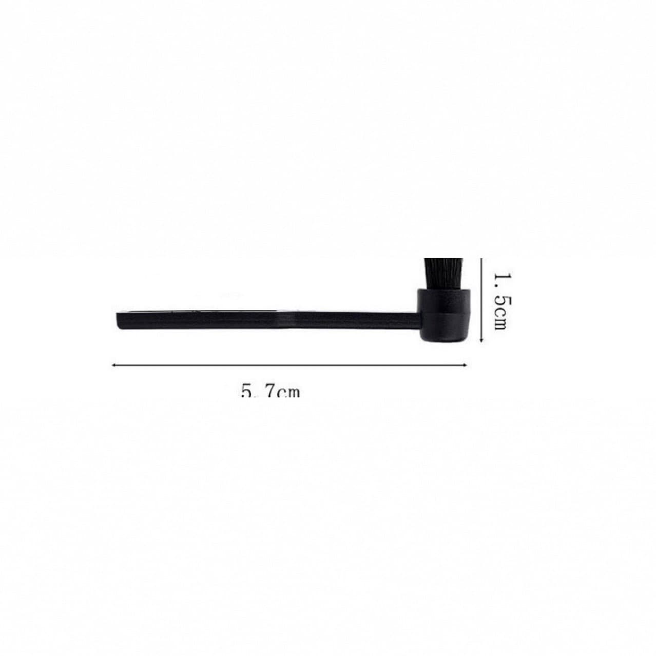 Record player cartridge and stylus cleaning brush; phonograph/record player accessories; black brush.