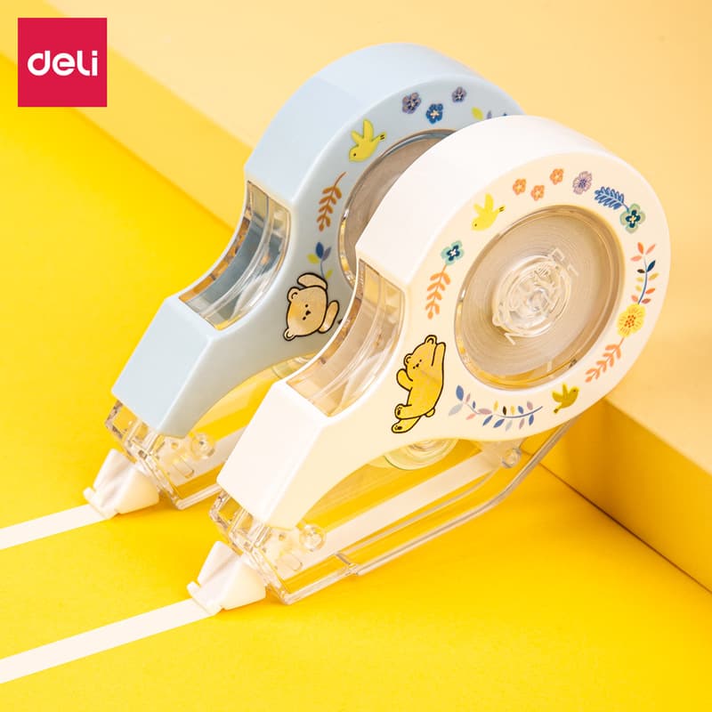 Deli Stationery 71531 Correction Tape Small Mini Student Portable Cartoon Correction Tape