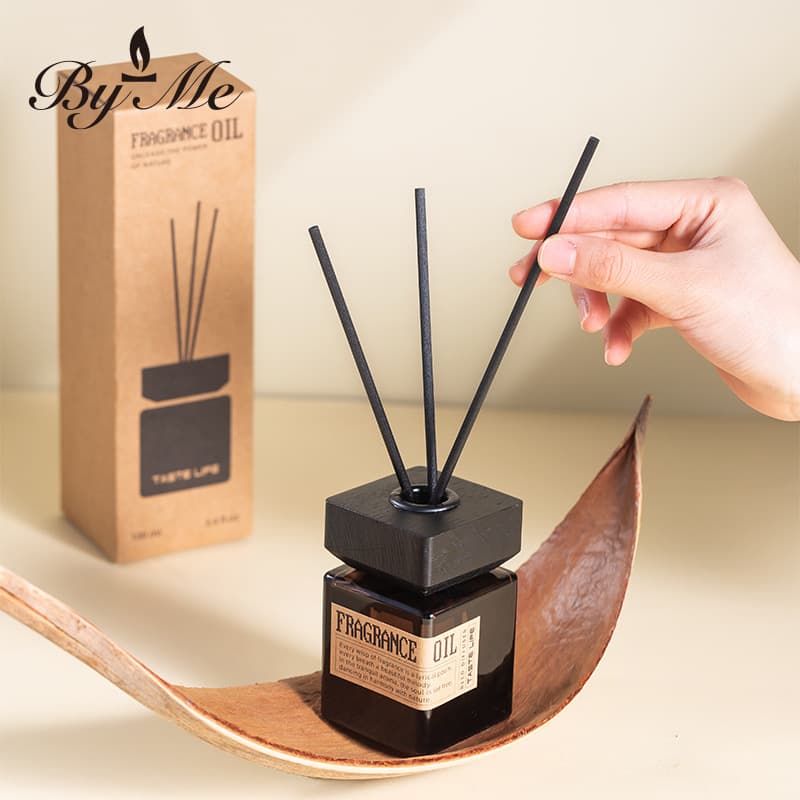 Byme Mountain And River Square Wooden Lid Incense No Fire Aromatic Wooden Tone Home Use Indoor Long Lasting Air Freshener