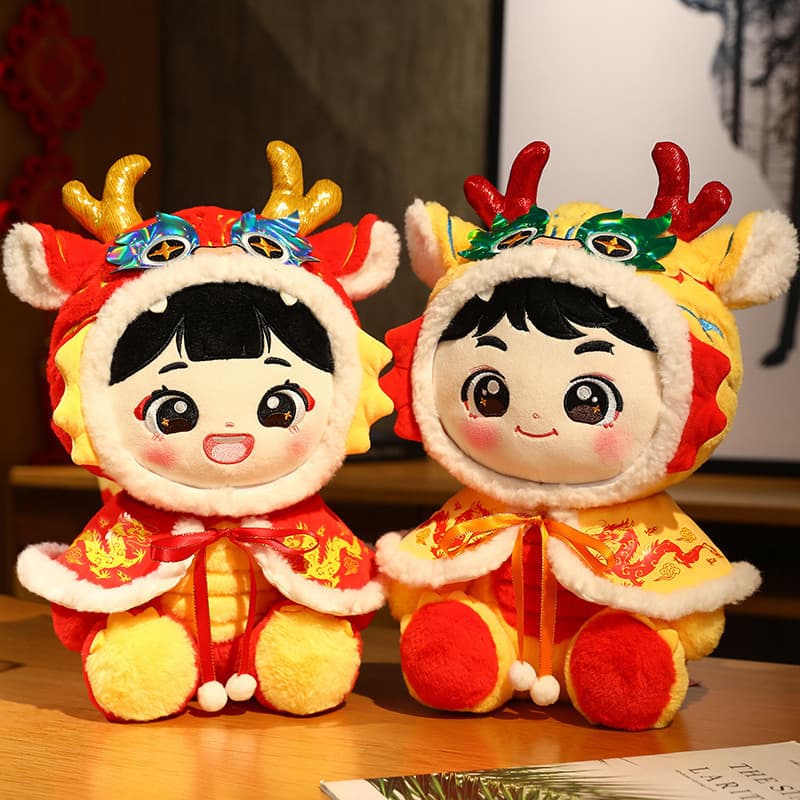 Wedding Bed Pressing Dolls Pair, New Marriage Gift for Couples, Cute Joyful Doll Plush Toys for Bridal Bed